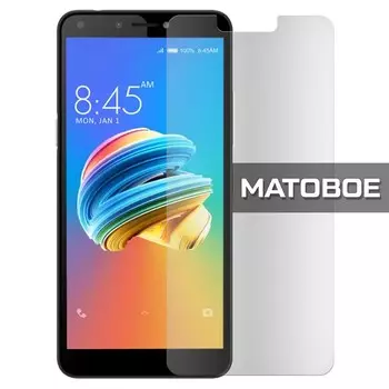Стекло защитное гибридное МАТОВОЕ Krutoff для ITEL A45