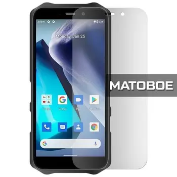 Стекло защитное гибридное МАТОВОЕ Krutoff для Oukitel WP12