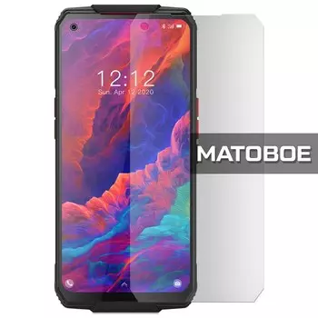 Стекло защитное гибридное МАТОВОЕ Krutoff для Oukitel WP7