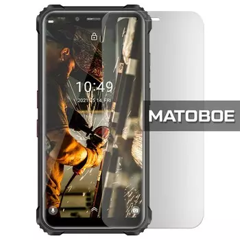 Стекло защитное гибридное МАТОВОЕ Krutoff для Oukitel WP9