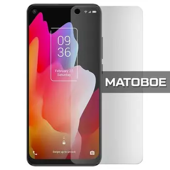 Стекло защитное гибридное МАТОВОЕ Krutoff для TCL 10L