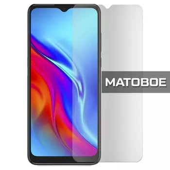 Стекло защитное гибридное МАТОВОЕ Krutoff для TCL 20E