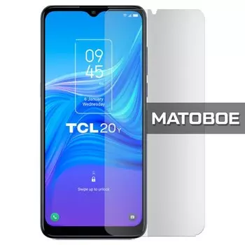 Стекло защитное гибридное МАТОВОЕ Krutoff для TCL 20Y
