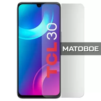 Стекло защитное гибридное МАТОВОЕ Krutoff для TCL 30