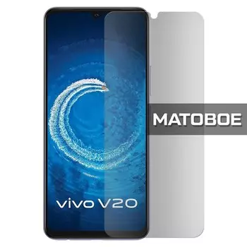 Стекло защитное гибридное МАТОВОЕ Krutoff для Vivo V20