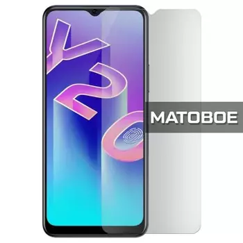 Стекло защитное гибридное МАТОВОЕ Krutoff для Vivo Y20