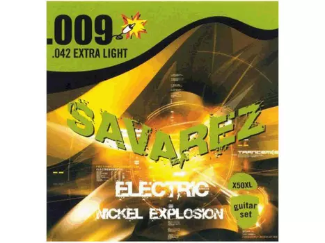 Струны Savarez X50XL Explosion 9-42 для электрогитары