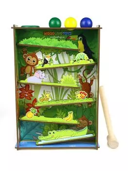 Стучалка WOODLANDTOYS 140105 Горки. Джунгли