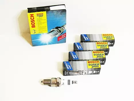 Свеча зажигания BOSCH WR7DCX+ 1.1 комплект 4шт