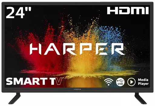 Телевизор Harper 24" 24R470TS черный