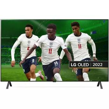 Телевизор LG 55" OLED55A26LA.ARUB темно-серый