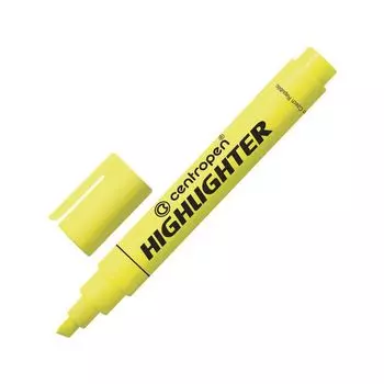 Текстовыделитель CENTROPEN, НЕОН ЖЕЛТЫЙ, линия 1-4,6 мм, 8852/1Ж, 4 8852 0051 (10 шт.)
