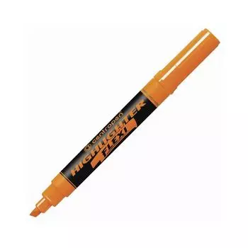 Текстовыделитель ОРАНЖЕВЫЙ CENTROPEN "Flexi", гибкий наконечник, линия 1-5 мм, 8542, 4 8542 0152 (10 шт.)