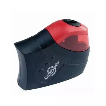 Точилка электрическая MAPED (Франция) Turbo Twist, с контейнером, питание 4 батарейки AA, 026031