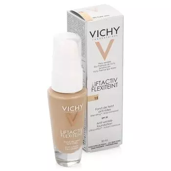 Тональный крем для лица Vichy LiftActiv Flexilift, 30 мл, тон 15, с эффектом лифтинга