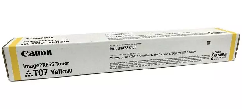 Тонер Canon T07 желтый для iPR С165 - 63,7К 5%