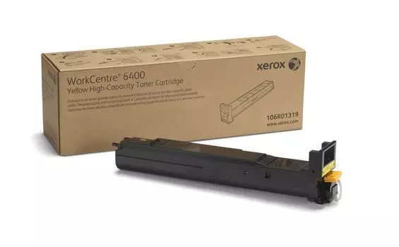 Тонер-картридж XEROX WC 6400 желтый (14К) (106R01319)