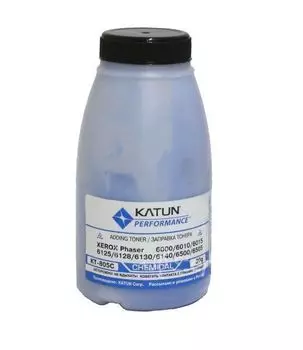 Тонер Katun для XEROX Phaser 6000/6010/6015/6125/6128/6130/6140/6500/6505 Cyan, химический (фл. 30г) фас.Россия