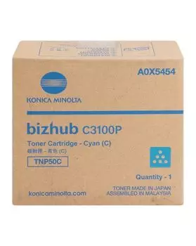 Тонер Konica-Minolta bizhub C3100P синий TNP-50C