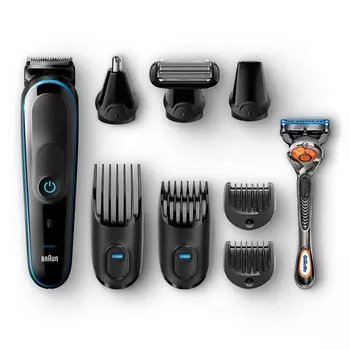 Триммер Braun MGK5080 + Бритва Gillette + 2 кас