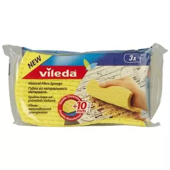 Тряпка губчатая 3шт VILEDA