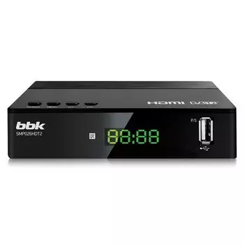 TV-тюнер DVB-T2 BBK SMP026HDT2, черный