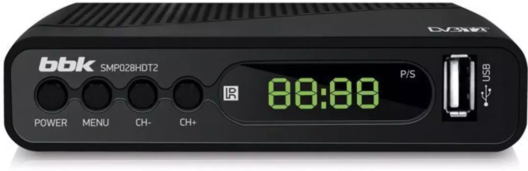 TV-тюнер DVB-T2 BBK SMP028HDT2, черный