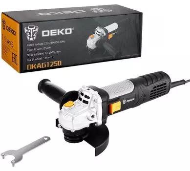 Углошлифовальная машина DEKO DKAG1250, 125мм, 1250 Вт