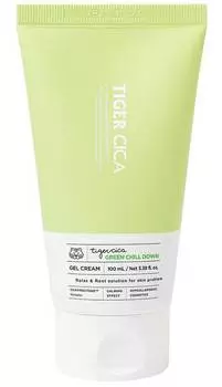 Успокаивающий крем для лица It's Skin Tiger Cica Green Chill Down Gel Cream с экстрактом центеллы азиатской
