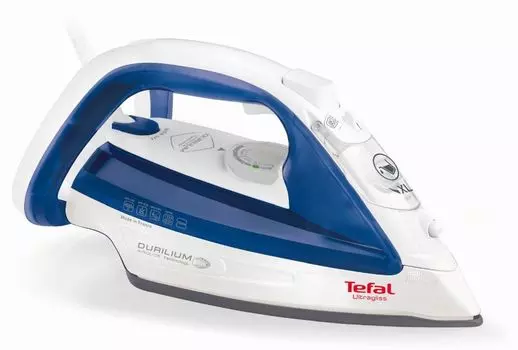 Утюг Tefal Ultragliss FV4913E4 2500Вт белый/синий