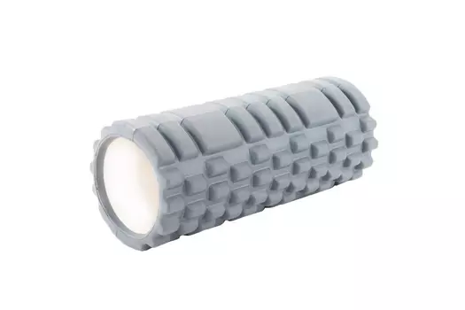 Валик для фитнеса «ТУБА», серый (Deep tissue massage foam roller)