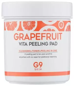 Ватные диски для очищения кожи G9SKIN Grapefruit Vita Peeling Pad 200g