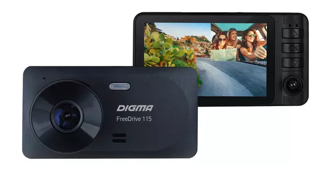 Видеорегистратор Digma FreeDrive 115 черный