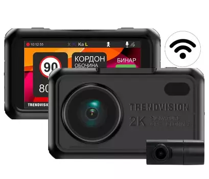 Видеорегистратор TrendVision Hybrid Signature Wi 2CH