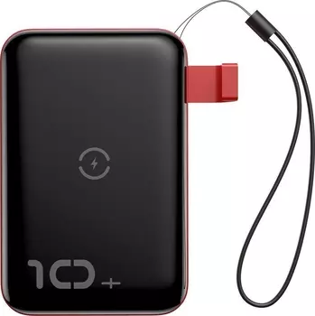 Внешний аккумулятор Baseus Mini S Bracket 10W Wireless Charger 10000mAh (PPXFF10W-19) Black/Red
