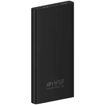Внешний аккумулятор Hiper METAL10000 Li-Pol 10000mAhчерный