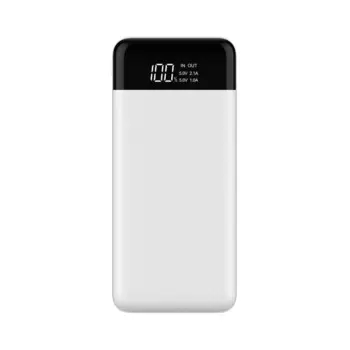 Внешний аккумулятор TFN 10000mAh SlimDuo LCD white