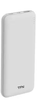 Внешний аккумулятор TFN 10.000 мач, напряжение 5В, USB-2 белый (TFN,TFN-PB-222-WH)