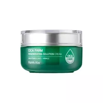 Восстанавливающий крем для лица с центеллой азиатской, 50мл, FarmStay FarmStay Cica Farm Regenerating Solution Cream, 50ml