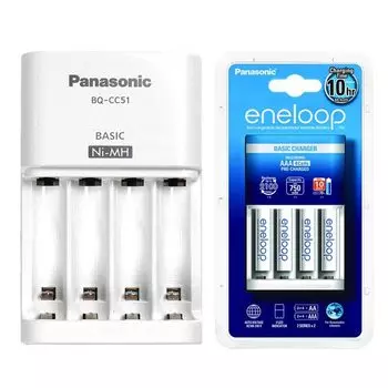 Зарядное устройство Panasonic Basic Charger + 4AAA 750 mAh