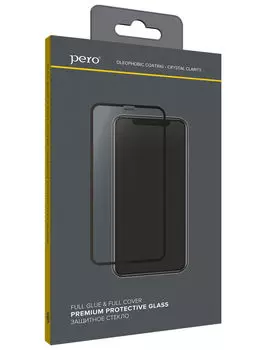 Защитное стекло PERO Full Glue для Honor 9X/9X Premium черное