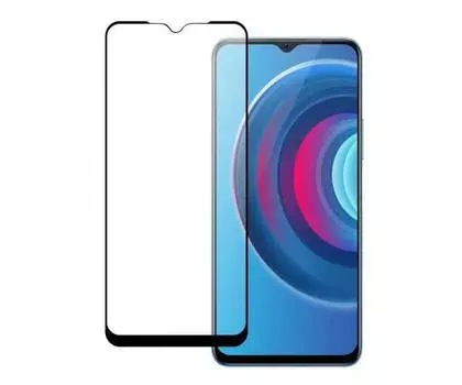 Защитное стекло PERO Full Glue для Vivo Y53S, черное