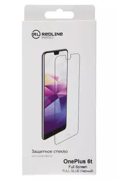 Защитное стекло Redline черный для OnePlus 6T (УТ000016739)