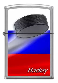 Зажигалка Zippo Российский хоккей (200 RUSSIAN HOCKEY PUCK)