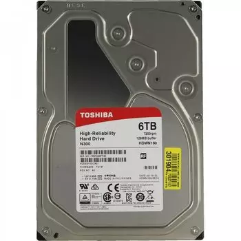 Жесткий диск Toshiba N300 6Tb (HDWN160UZSVA)