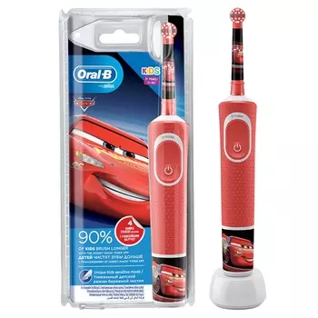 Зубная щетка электрическая Oral-B Kids Cars красный/белый