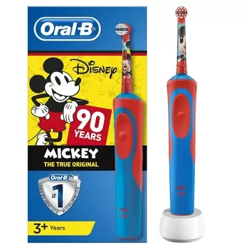 Зубная щетка электрическая Oral-B Mickey Kids красный/синий