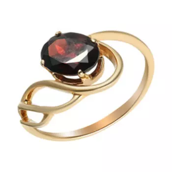 Серебряное кольцо с гранатом