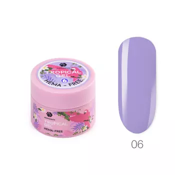 ADRICOCO, Цветной гель для наращивания Tropical Gel, жесткий, HEMA-Free №06, 15 мл