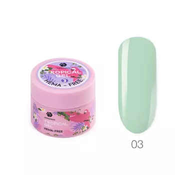 ADRICOCO, Цветной гель для наращивания Tropical Gel, жесткий, HEMA-Free №03, 15 мл